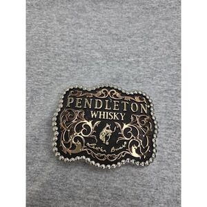 Pendleton Whisky Bronze Gold Stallion Horse Belt Buckle